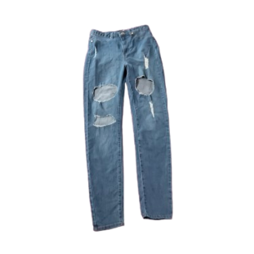 Fashion Nova Distressed Denim Skinny Jeans NWT
